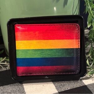 Buckle-Down Rainbow Vegan Leather Wallet - Beauty, Pride & Function in One